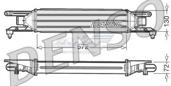 Радиатор интеркуллера DENSO DIT09105