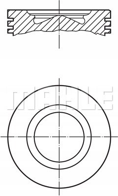007PI00170000 Mahle Original Поршень двигателя без колец