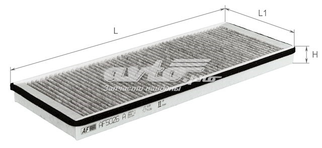 Купить AF5026A Alpha Filter Фильтр салона угольный