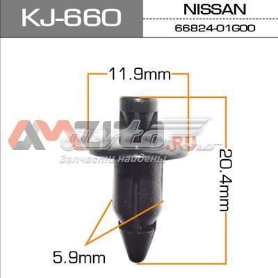 Пистон крепления переднего бампера KJ660 Masuma
