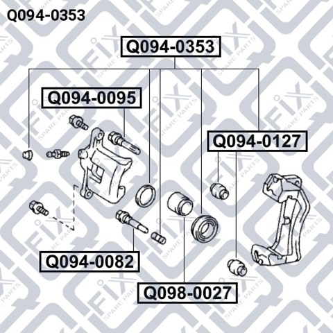 Ремкомплект суппорта Q0940353 Q-fix