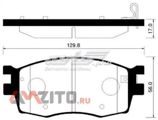 Передние тормозные колодки HP1034 HSB