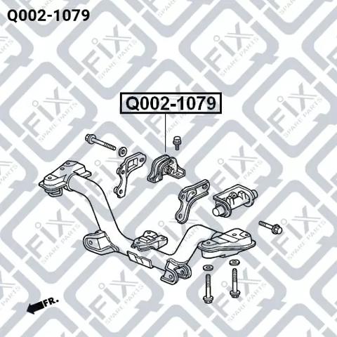 Compre Q0021079 Q-fix Coxim (suporte) traseiro de motor