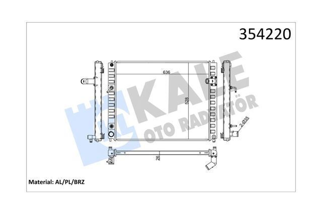 Купить 354220 Kale Радиатор водяной
