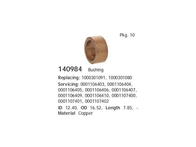 140975 Cargo Escova do motor de arranco