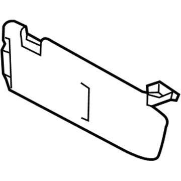85210B0000ED Hyundai/Kia Козырек противосолнечный