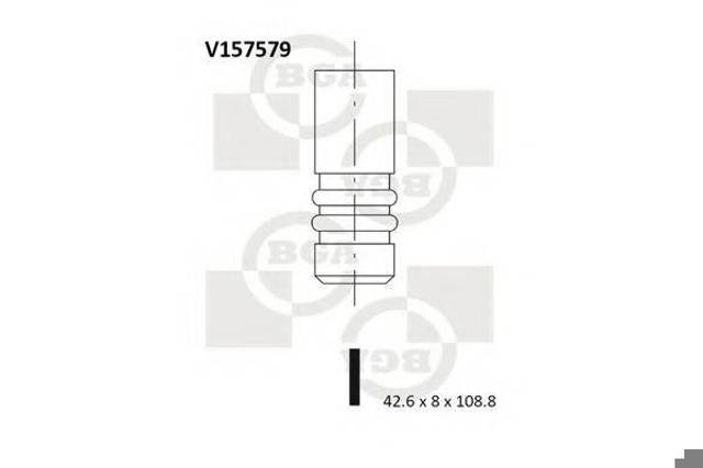 Купить V157579 BGA Впускной клапан