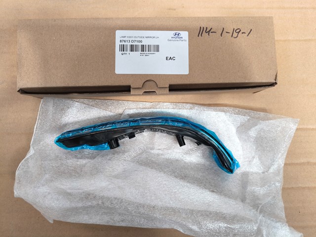 87613D7100 HYUNDAI Luz intermitente de retrovisor exterior izquierdo original y equivalente