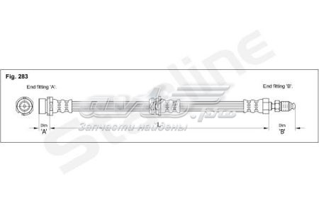 Купить HAAC12001 Starline Шланг тормозной передний