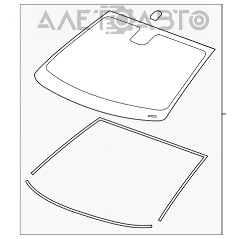 Лобовое стекло GS1721D12 XYG