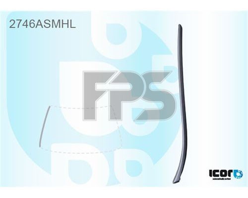 GS 2036 P111-X FPS moldura esquerda de pára-brisas