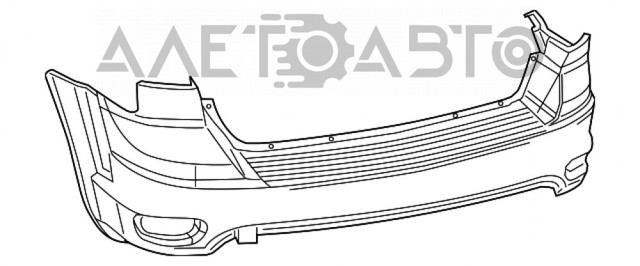 Бампер задний FPS FP2407950P цена, от 162.18 USD