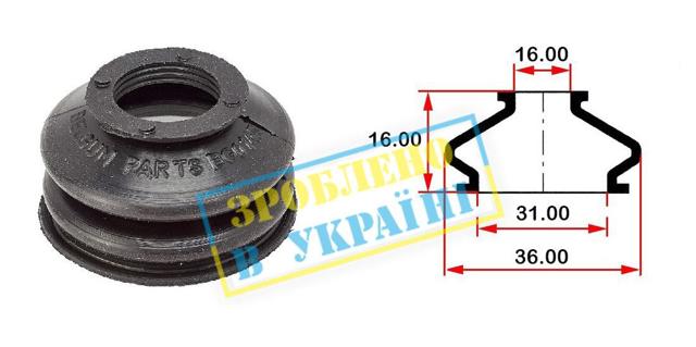 Пыльник опоры шаровой верхней Belgum BG0145 цена, от 0.74 USD