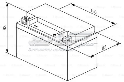 Купить Аккумулятор Bosch 4 А/ч (0986122623)