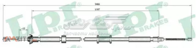 Задний правый трос ручника C1024B LPR