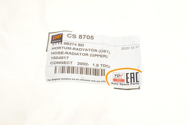 CS8705 DP Group Шланг системы охлаждения