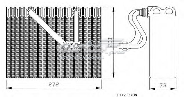 испаритель кондиционера TSP0525129 Радиатор отопителя салона DELPHI TSP0525129