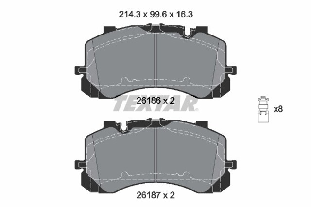 Передние тормозные колодки 4M0698151AE Bentley