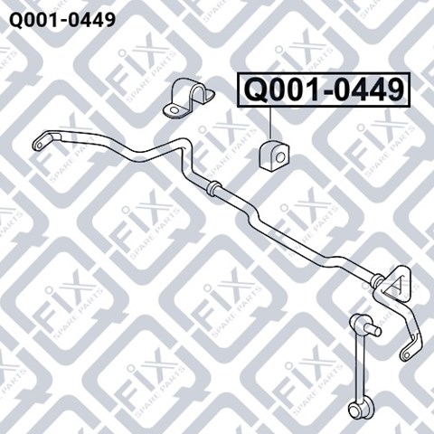 Q0010449 Q-fix Разрезная втулка стабилизатора