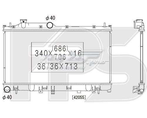 45119AL060 Тайвань radiador de esfriamento de motor