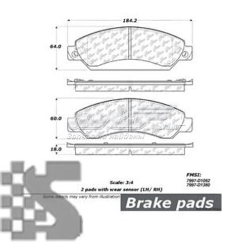 Купить 10210920 Centric Parts Колодки тормозные
