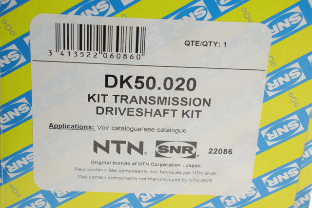 Полуось задняя левая DK50020 SNR
