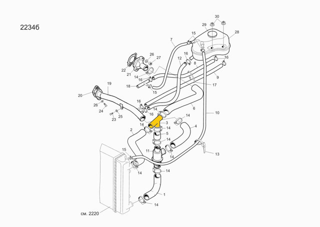 Фланец системы охлаждения ACS P0337 цена, от 2.26 USD
