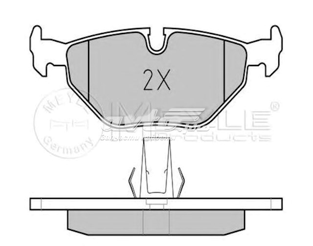 Купить 252169117 Meyle Колодки тормозные задние, дисковые