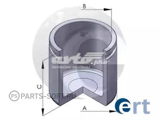 Поршень суппорта тормозного переднего 151060C ERT