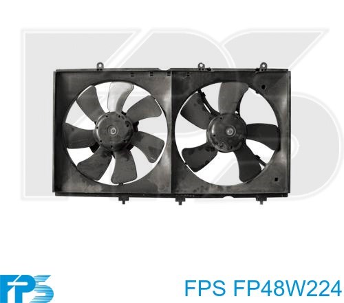 FP48W224 FPS Диффузор радиатора охлаждения в сборе с мотором