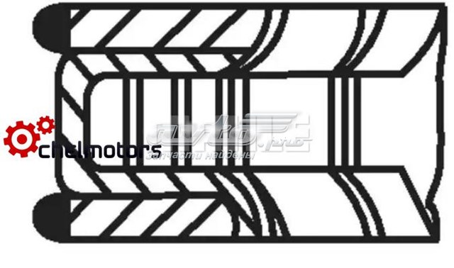 50442N0 Mahle Original Поршневые кольца на 1 цилиндр, STD