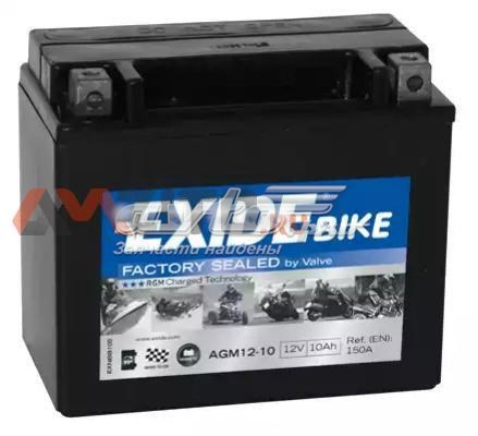Иксайд аккумуляторная батарея (акб) AGM1210 Аккумулятор для авто EXIDE AGM1210