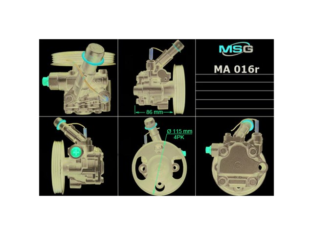 Купить MA016R MSG Насос рулевого управления