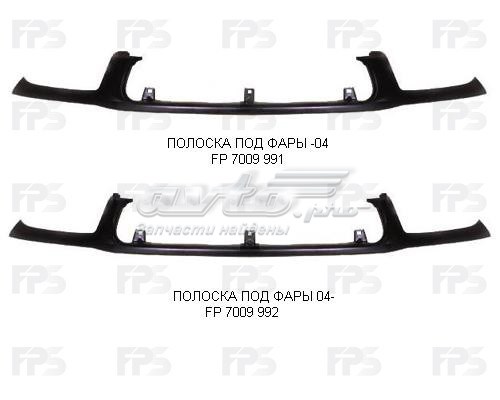 Накладка фар нижняя FPS FP7009992 цена, от 42.62 USD