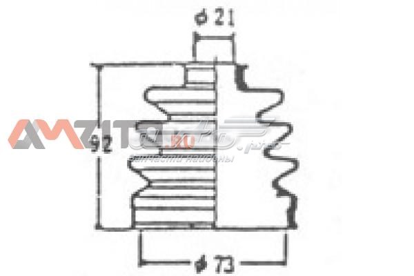 Пыльник ШРУСа наружный CD29001 Jikiu