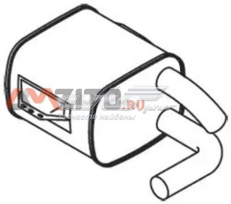 Глушитель, средняя и задняя часть Dinex DIN51353 цена, от 175.77 USD
