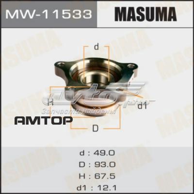 Подшипники задней ступицы Masuma MW11533 цена, от 64.09 USD