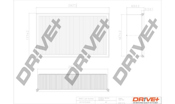 Воздушный фильтр DP1110100555 Dr!ve+