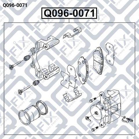 Супорт тормзной Q-fix Q0960071 цена, от 43.69 USD