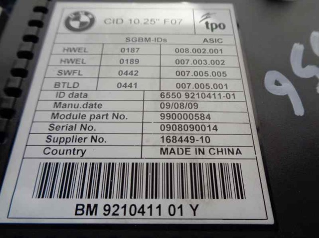  65509297272 BMW