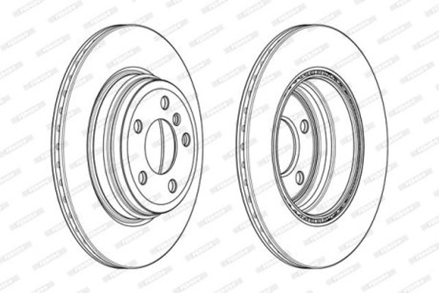 Тормозные диски DDF2404C Ferodo