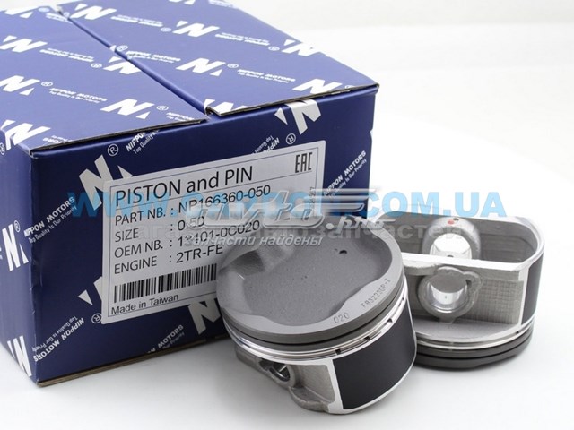 Поршень с пальцем без колец, STD NP166360050 NIPPON MOTORS