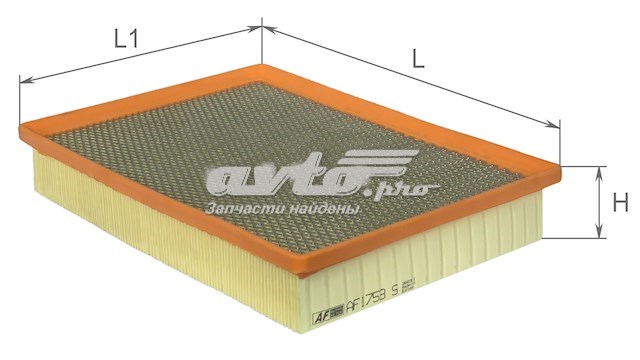 AF1753S Alpha Filter Воздушный фильтр двигателя