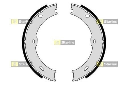Тормозные колодки стояночного тормоза Starline BC09710 цена, от 18.51 USD