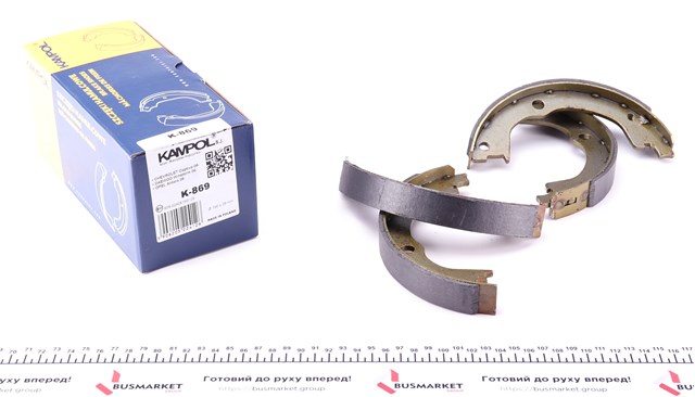 Тормозные колодки стояночного тормоза Kampol K869 цена, от 16.60 USD