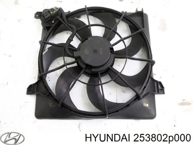 253802P000 Hyundai/Kia difusor do radiador de esfriamento, montado com motor e roda de aletas