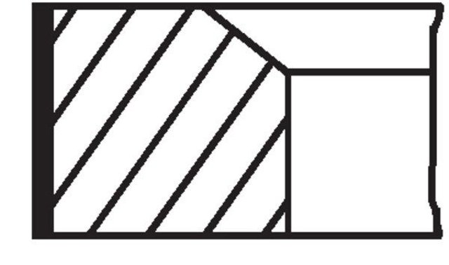 Купить 02223N2 Mahle Original Комплект поршневых колец на 1 цилиндр, 2-й ремонт (+0,50)