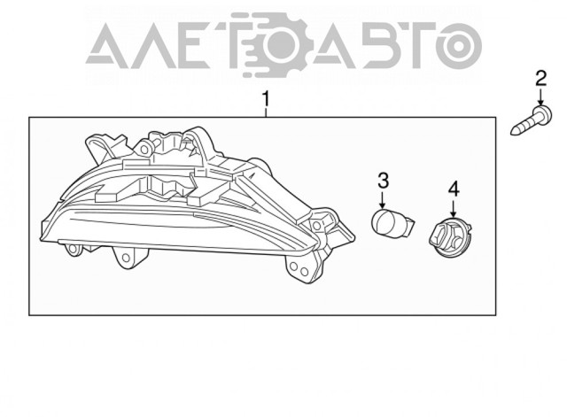 Левый фонарь указателя поворота Depo/Loro/Abakus FP4424K1E