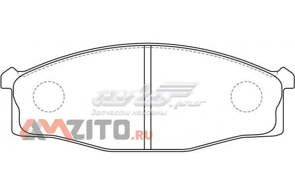 PN2204 Nibk sapatas do freio dianteiras de disco