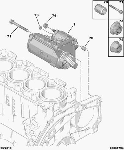 Стартер двигателя VALEO TS22E28